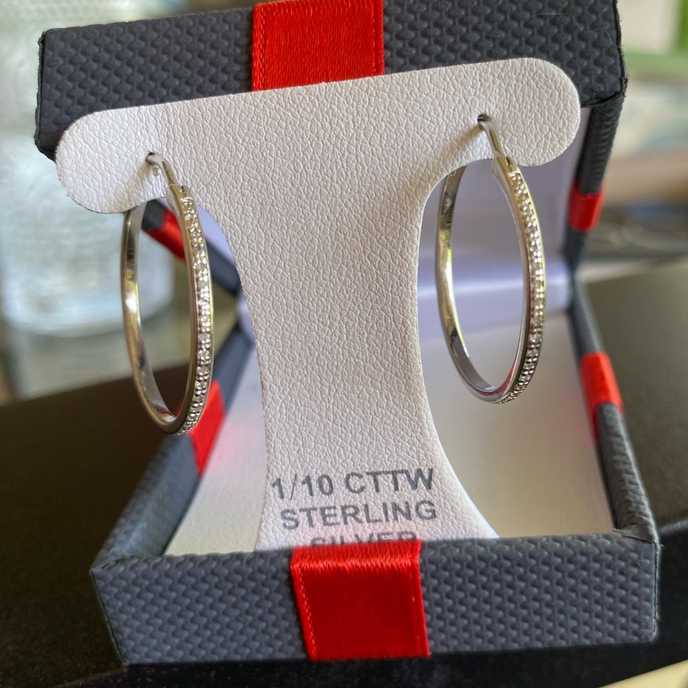 Silver Earrings with Elegant Design